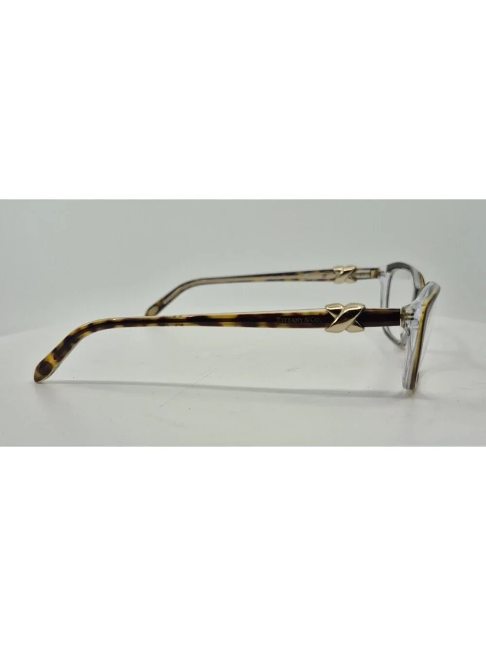 TIFFANY & CO TF 2074 8155 Eyeglasses Havana Gold Full Rim 52-16-135 Italy
